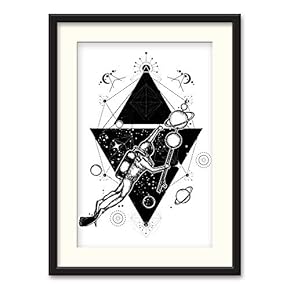 Black Paper Framed Canvas Wall Art for Living Room, Bedroom Black and White City Map Canvas Prints for Home Decoration Ready to Hanging - 23x31 inches