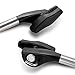 Besiva Can Opener,Professional Ergonomic Smooth Edge, Side Cut Manual Can Opener. Easy Turn Design with Good Stainless Steel Handle.Black
