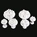 OUNONA Fondant Molds | 12 Pieces Assorted Fondant Cake Cutters | Cake Mold Decorating Tools | Rose Carnation Snow Flower DIY Cake Decoration