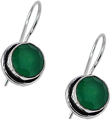 Silvesto India Silver Plated - Gemstone 925 Silver Plated Earring For Women & Girls