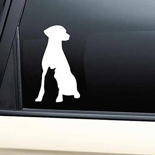 Cat and Dog Vinyl Decal Laptop Car Truck Bumper Window Sticker