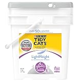 Purina Tidy Cats Light Weight, Low Dust, Clumping Cat Litter, LightWeight Glade Clean Blossoms Multi Cat Litter - 17 lb. Pail