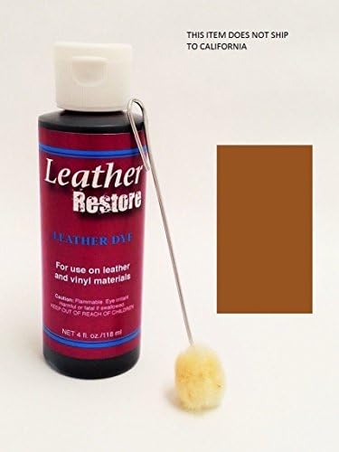 Leather Restore Dye with Applicator 4 Oz. (LIGHT BROWN)