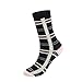 6 Pairs Womens Cotton Fun Crew Socks,Casual Animal,Striped,Polka Dot Printed, O/S