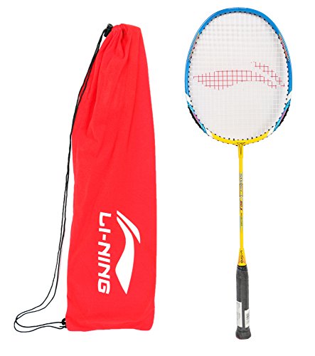 Li-ning xp 60 badminton racquet (lime/grey) ( pack of 2 )