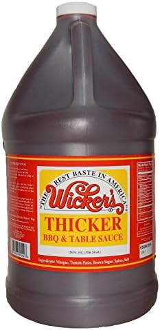 Wicker's Thicker BBQ and Table Sauce, 128 Fl Oz (1 Gallon)