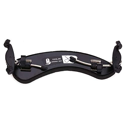 NANYI Violin Shoulder Rest 4/4 Collapsible Adjustable 3/4 Size Violin niversal Type Violin Parts soft Safety Easy to use, High strength sponge (Black) (B)