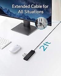Anker 4-Port USB 3.0 Hub, Ultra-Slim Data USB Hub