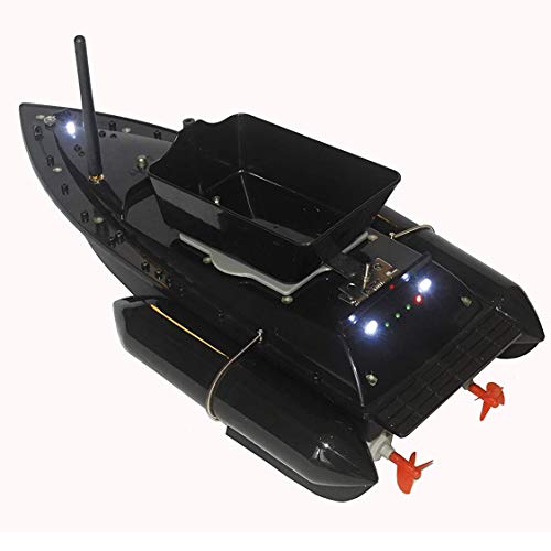 Mrsdbtl Bateau D’amorce Bateau D’appât De Pêche à La Carpe Bouillettes Rc Télécommande Multifonctionnelle Bateau Durée Anti-vent D’herbe 300m Distance Avec Lumière De Navigateur Led