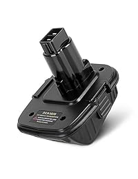 Adaptador de batería de 20 V DCA1820 para herramientas Dewalt de 18 V Dewalt 20 V batería de litio DCB205 para baterías Dewalt 18 V NiCad y NiMh DC9096 DW9096 DC9098 DC9099 DW9099