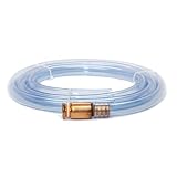 Super Easy Siphon Hose | Self-Priming Water & Liquid Siphon | Manual Syphon | Use On Aquariums, Fish Tanks, Pools | Pump Gas, Fuel & Oil | Safe for Drinking Water | FDA-Grade Clear PVC Tubing | 6ft