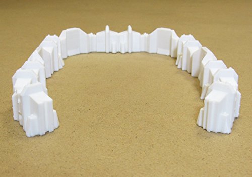 Connecting Barricade Wall Set, Terrain Scenery for Tabletop 28mm Miniatures Wargame, 3D Printed and Paintable, EnderToys