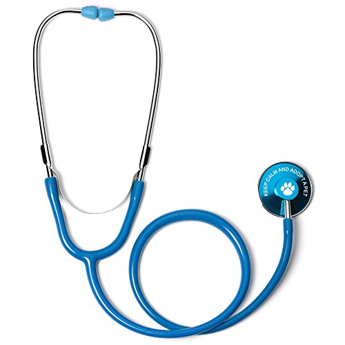 Keep Calm and Adopt a Pet Single Head Stethoscope (Blue)