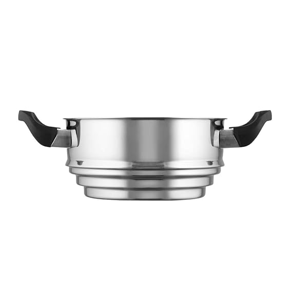 Morphy Richards 970191 Dampfgarer mit satinierter Oberfläche innen und Spiegel außen, 20 cm, Edelstahl, silberfarben