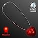 Red Flashing LED Light Up Heart Necklace