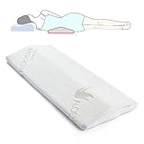 Sleeping Pillow for Back pain,Soft Memory Foam Lumabr Support Cushion for Side and Back Sleeper, Therapeutic Body Pillow for Sciatica Leg Hip Pregnancy and Joint Pain