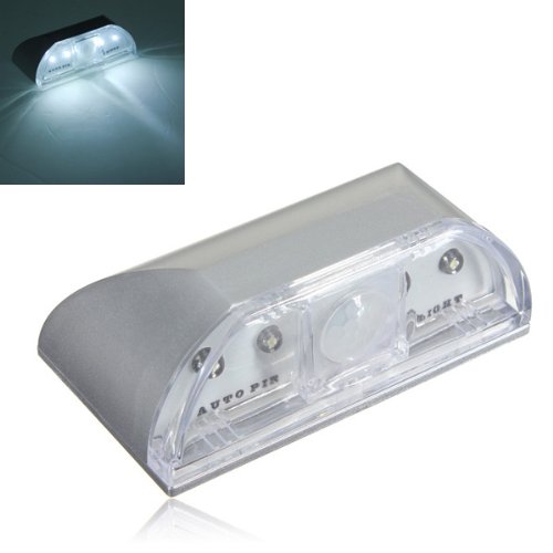 4 LED IR Sensor Light Auto Pir Keyhole Motion Detection.