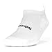 Feetures High Performance Max Cushion Ankle Sock - No Show Socks for Women & Men with Heel Tab - White, L (1 Pair)