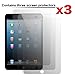 IPAD MINI SCREEN PROTECTOR, Nue Design Cases TM iPad Mini Screen Protector Anti-Glare, Anti-Scratch, Anti-Fingerprint HD Clear Film (Invisible) [3 PACK]