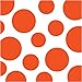 Creative Converting 16 Count Chevron and Polka Dots Lunch Napkins, Sunkissed Orange