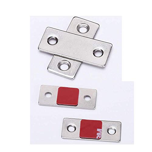 Door Magnet Homello 8 Pack Ultra Thin Cabinet Door Magnetic Catch Drawer Magnet Stainless Steel Magnetic Latch Hardware for Sliding Door Window Kitchen Cupboard Closure Closet Door Closer-Sliver