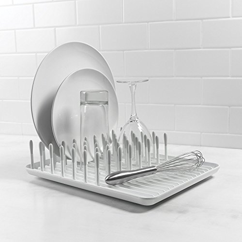 OXO Good Grips Compact Dish Rack, Biscuit, 13-3/4