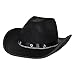 Dazzling Toys Kids Cowboy Hat – Cool Black Hats for Cowgirls & Cowboys, Unisex Fashion & Pretend Play Costume Accessories For Boys & Girls, Western Cap For Kids Dress Up, Christmas & Birthday Gift