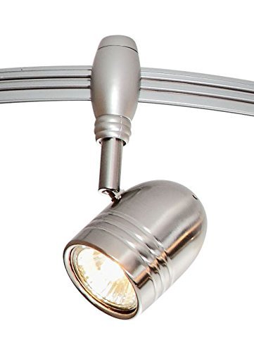 Catalina Lighting 19655-001 Benny 6 Bullet Flex Rail Track Lighting Kit, 96", Nickel (Renewed)