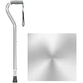 NOVA Heavy Duty Bariatric Walking Cane for Seniors, Men &amp; Women &ndash; 500 lb Weight Capacity Offset Cane, Lightweight Adjustable Walking Stick with Soft Foam Grip, Wrist Strap &amp; Non-Slip Tip