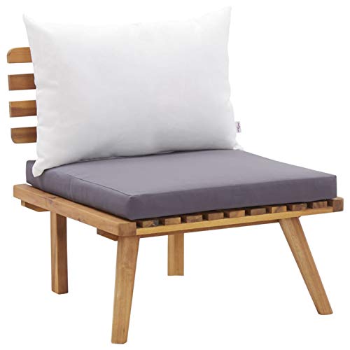 Tidyard 6-TLG. Garten Lounge Set Sofa Set Essgruppe Gartenset Balkon-Set Loungegruppe Sitzgruppe Gartenlounge Gartenmöbelset Loungemöbel Gartengarnitur Massivholz Akazie – Bild 5
