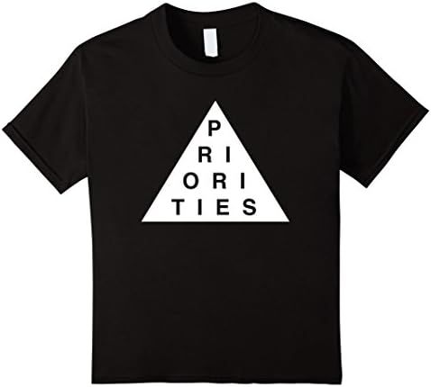 Kids Priorities Pyramid T-Shirt 4 Black