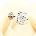 BODYA 3pcs 16G 7mm Cubic Zirconia Flower Lip Rings Labret Nose Studs Helix Round Shape Stud Earring Body Piercing Jewelry Three Tone