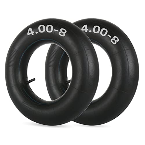 GICOOL 4.80/4.00-8 Replacement Inner Tube, 2 Pack with TR-13 Valve Stem, Heavy Duty, for Hand Truck Wheelbarrow Garden Utility Wagon Go Cart Lawn Mower