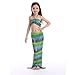 PGXT Girl Kids Mermaid Tail Bikini Bathing 3PCS Swimsuit Beach SwimWear