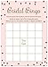 24 Cnt Bridal Shower Bingo Cards (Faux Gold Glitter on Pink)