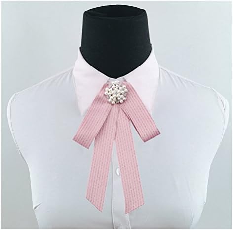 Satin Ribbon Bowknot Brooch Pin Ribbon Pre Tied Neck Tie Wedding Party Bow Tie