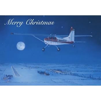 Amazon.com : Airplane Christmas Card : Greeting Cards : Office Products
