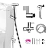 Handheld Bidet Sprayer for Toilet, Adjustable Sprayer, Toilet Handheld Bidet Sprayer kit with 304 Stainless Steel and…