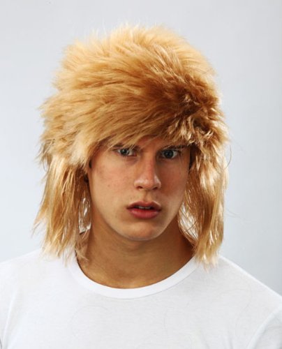 Home Leisure Online Blonde Shaggy Wig Jon Bon Jovi Style Fancy
