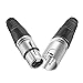 Neewer 20-Piece 3 Pin XLR Solder Type Connector - 10 Male and 10 Female Plug Cable Connector Microphone Audio Socket, Made of Zinc Alloy for High Conductivity and Ultra-Low Noise (Metal End)