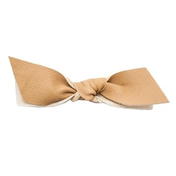 Emi Jay Leather Bow Hair Ties Nude Amazon Co Uk Beauty