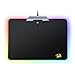 Redragon P011 Orion RGB Mousepad, Hard Surface, Waterproof, Colorful LED Lighting Gaming Mouse Pad Mat for Computer Laptop Notebook