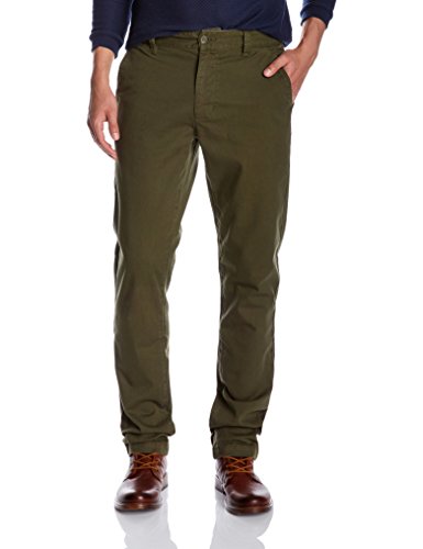 Quality Durables Co. Men's Stretch Cotton Regular-Fit Chino Pant 38 x 32 Olive