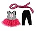 Heart and Tulle Skirt Doll Clothes for 18