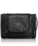TUMI Alpha 2 Hanging Leather Travel Kit, Black