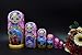 Moonmo 7pcs Beautiful Handmade Wooden Russia Nesting Dolls Gift Russian Nesting Wishing Dolls Matryoshka Traditional