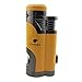 Cigar Torch Lighter with Punch Windproof Double Flame Cigarette Lighters High Quality 2 Jet Flame Butane Refillable Inflatablethumb 1