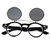 XILALU Steampunk Goth Goggles Glasses Retro Flip Up Round Sunglasses Vintage