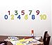 StikArt Number Decals for Preschool, Pre-K and Kindergarten Classrooms, 0-10, 3-inches H (11 Numbers)