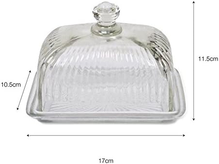 Cornbury Butter Dish by Garden Trading, Transparent, 11.5 x 17 x 10.5 cm - Image 3